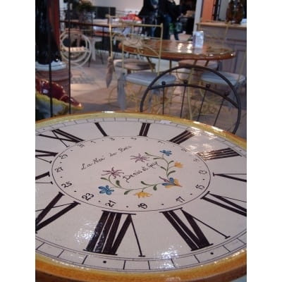Table céramique et fer / Horloge